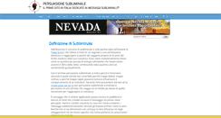 Desktop Screenshot of persuasionesubliminale.it